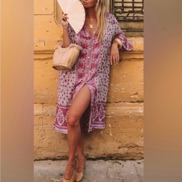 Spell Dresses & Skirts - Spell the Gypsy floral kaftan dress